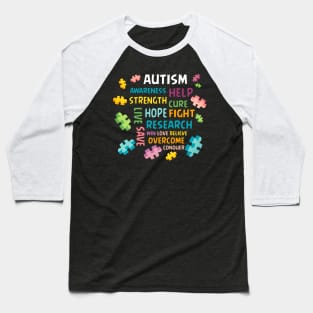 Autism Awareness Captain Autism T-Shirt Autism Awareness Gift Baseball T-Shirt